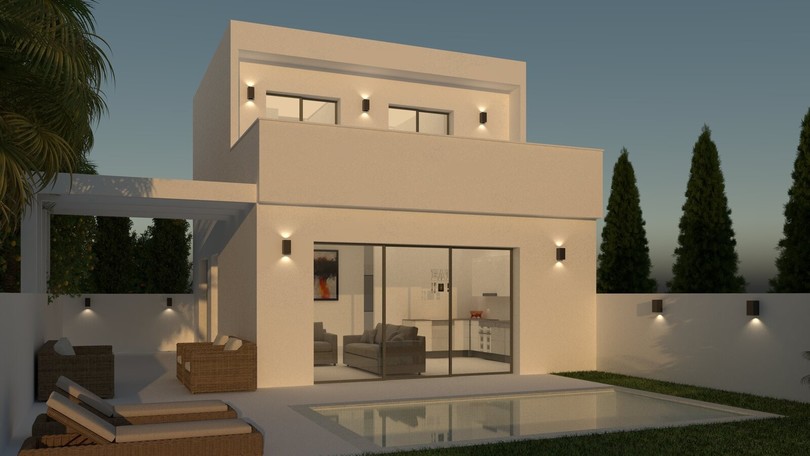 Residential property area with 8 modern villas