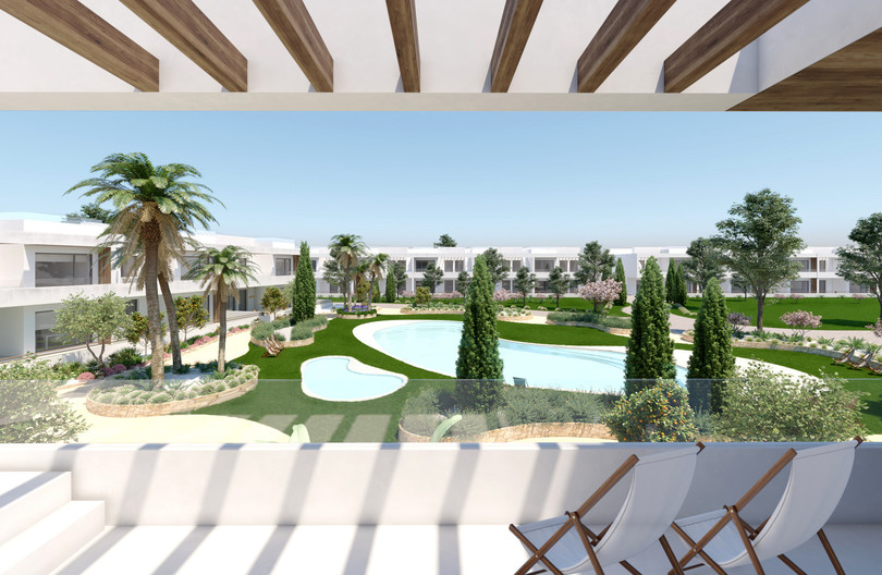 New bungalow apartments under construction in the Veletan area of the Costa Blanca in Torrevieja